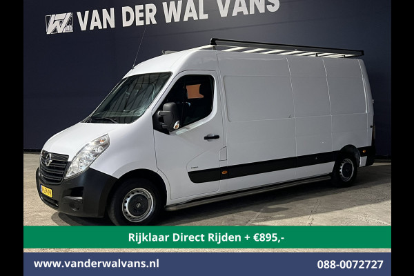 Opel Movano 2.3 CDTI L3H2 Euro6 *Rijklaar Direct Rijden* Airco | Imperiaal | 2500kg Trekhaak | Cruisecontrol | Parkeersensoren Sidebars, Bijrijdersbank