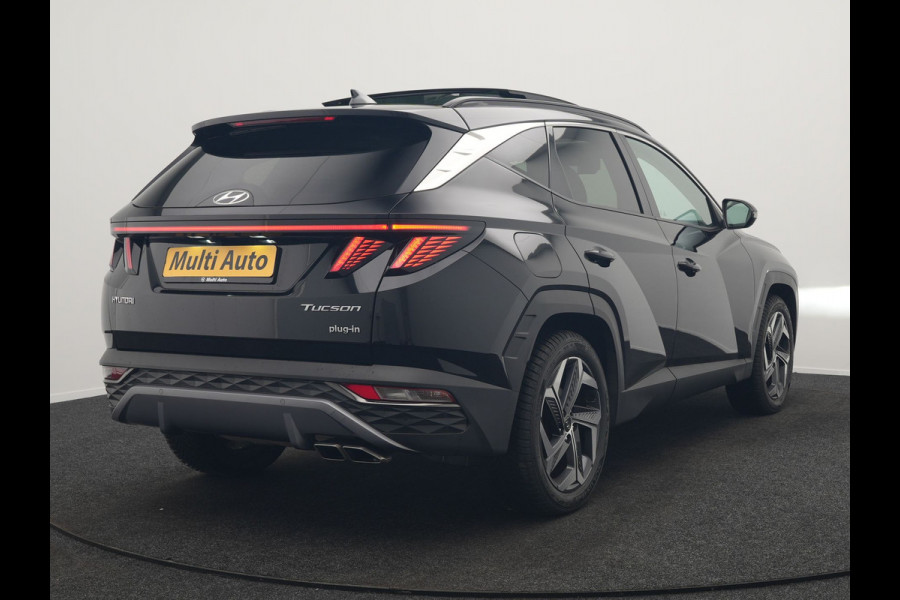 Hyundai Tucson 1.6 T-GDI Premium Sky 4WD Plug In Hybrid 265pk Dealer O.H. PHEV | Panodak | Adaptive Cruise | Camera | Krell Audio | Lederen Sportstoelen Memory & Ventilatie | Stoelen & Stuur Verwarmd | Keyless | Blis | Navigatie | DAB |