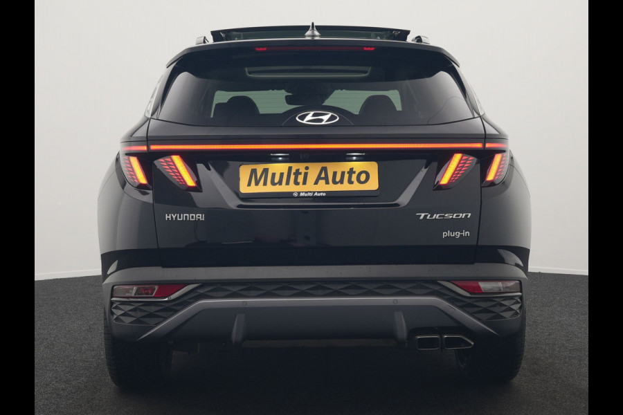 Hyundai Tucson 1.6 T-GDI Premium Sky 4WD Plug In Hybrid 265pk Dealer O.H. PHEV | Panodak | Adaptive Cruise | Camera | Krell Audio | Lederen Sportstoelen Memory & Ventilatie | Stoelen & Stuur Verwarmd | Keyless | Blis | Navigatie | DAB |