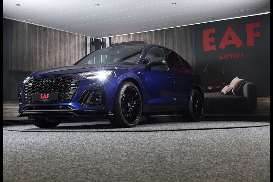 Audi Q5 SPORTBACK 55 TFSI E QUATTRO SQ5 Look / Carbon / Head Up / 360 Camera / Memory / Elek Stoelen / Open Pano / Matrix / 22 In