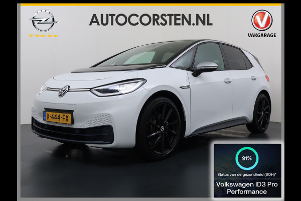 Volkswagen ID.3 First Max 62kWh SOH 91% Ergo Active Elek.Stoelen Panoramadak Adap.Cruise Camera Navi Ecc Keyless Advanced Head-Up Matrix-Led Lmv 20" Stuur+Stoelverwarming Led-a-licht dynamisch Apple Carplay/Android Auto Dodehoek detector Dealeronderhouden 1e Eigenaar Origineel Nederlandse Auto