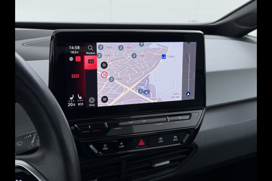 Volkswagen ID.3 First Max 62kWh SOH 91% Ergo Active Elek.Stoelen Panoramadak Adap.Cruise Camera Navi Ecc Keyless Advanced Head-Up Matrix-Led Lmv 20" Stuur+Stoelverwarming Led-a-licht dynamisch Apple Carplay/Android Auto Dodehoek detector Dealeronderhouden 1e Eigenaar Origineel Nederlandse Auto