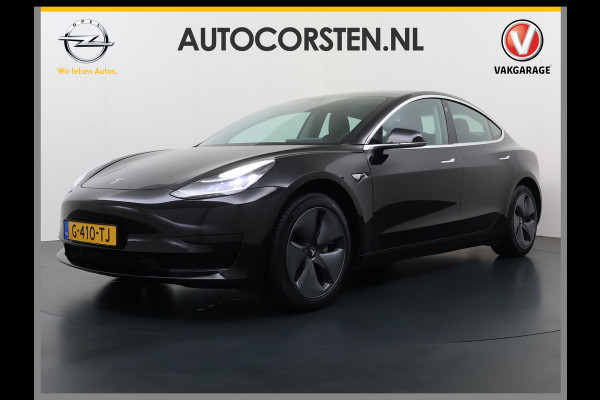 Tesla Model 3 RWD SR plus 325PK Trekhaak Lmv 18" AutoPilot Leder Panoramadak Adaptive-Cruise Camera's Elektr.-Stuur+Stoelen+Spiegels+Geheugen+ Navi LED DAB Keyless One-Pedal-Drive SOH 82% 1.000Kg Trekgewicht 1e Eigenaar Origineel Nederlandse Auto Fabrieksgarantie op Accu en Motor tot 10-12-2027/160.000km