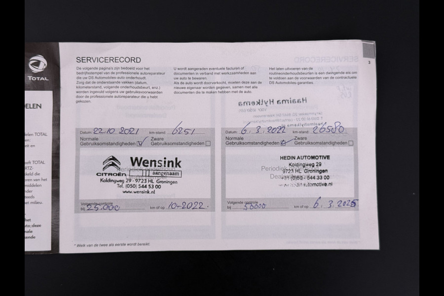 DS DS 3 Crossback E-Tense Performance Line 50kWh SOH 95% Navi Ecc Pdc Apple Carplay Android Auto Lmv Privacy Glas Dodehoekbewaking DAB+ Cruise Control Regen/Lichtsensor 1e Eigenaar Origineel Nederlandse Auto