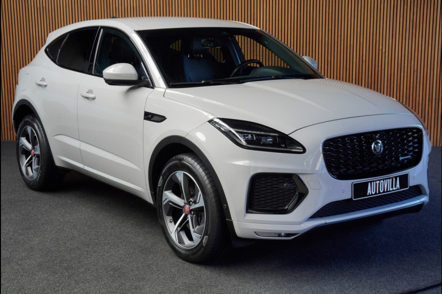 Jaguar E-Pace 1.5 P160 R-Dynamic SE Leer ACC 360° Meridian Navi Keyless Entry & Go Elektr. bedienbare achterklep Memory seats Climate PDC Zwarte alcantara hemelbekleding LM velgen BTW auto