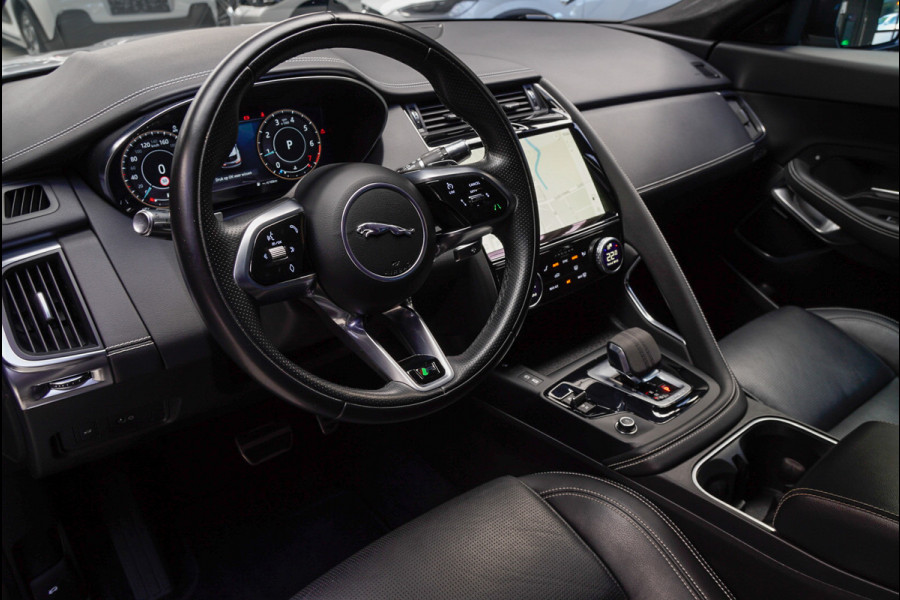 Jaguar E-Pace 1.5 P160 R-Dynamic SE Leer ACC 360° Meridian Navi Keyless Entry & Go Elektr. bedienbare achterklep Memory seats Climate PDC Zwarte alcantara hemelbekleding LM velgen BTW auto