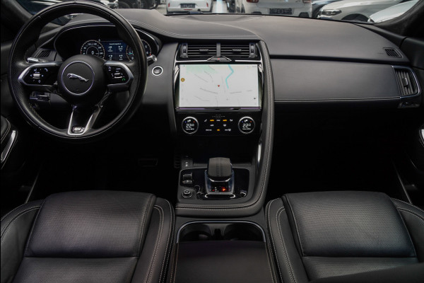 Jaguar E-Pace 1.5 P160 R-Dynamic SE Leer ACC 360° Meridian Navi Keyless Entry & Go Elektr. bedienbare achterklep Memory seats Climate PDC Zwarte alcantara hemelbekleding LM velgen BTW auto