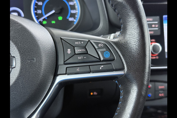 Nissan Leaf Tekna 40kWh Leer Bose®-Hifi Apple Carplay Android Auto Adap.Cruise 360°Camera Navi Ecc Stoel+Stuurverwarming Keyless DAB Dodehoek detector Rijstrooksensor Uitparkeer waarschuwing Verkeersbord detectie Bluetooth Privacy Glas Lmv 17" SOH 87.93% Origineel Nederlandse Auto