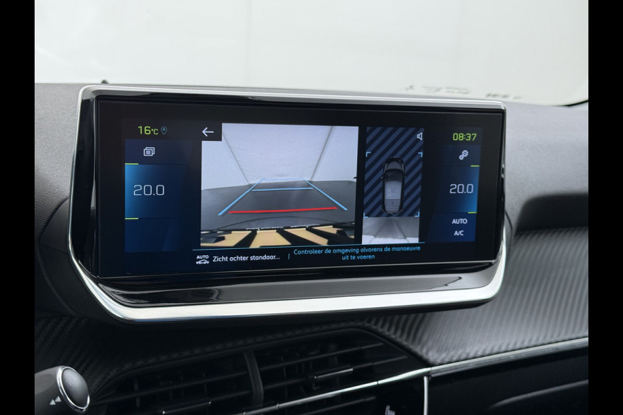 Peugeot e-208 EV 50kWh SOH 90% Navi Ecc 360°Camera Stoelverwarming Adap.Cruise Control Apple Carplay/Android Auto Allure Draadloze Lader DAB+ Keyless Led Privacy Glas Rijstrooksensor Verkeersbord detectie Origineel Nederlandse Auto
