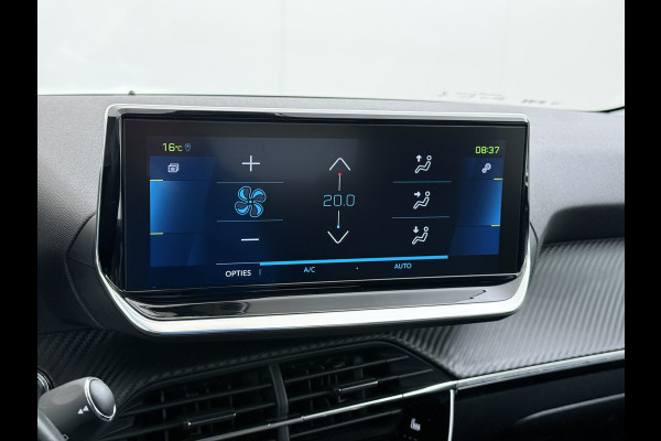 Peugeot e-208 EV 50kWh SOH 90% Navi Ecc 360°Camera Stoelverwarming Adap.Cruise Control Apple Carplay/Android Auto Allure Draadloze Lader DAB+ Keyless Led Privacy Glas Rijstrooksensor Verkeersbord detectie Origineel Nederlandse Auto