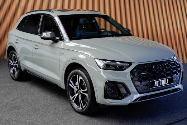 Audi Q5 55 TFSI e PlugIn S-Line Panodak Virtual Leer B&O PDC Navi Elektra. achterklep Leer Climate voor en achter 360° Zwarte binnenhemel Camera 20” LM velgen BTW auto