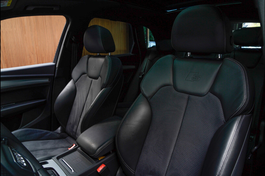 Audi Q5 55 TFSI e PlugIn S-Line Panodak Virtual Leer B&O PDC Navi Elektra. achterklep Leer Climate voor en achter 360° Zwarte binnenhemel Camera 20” LM velgen BTW auto