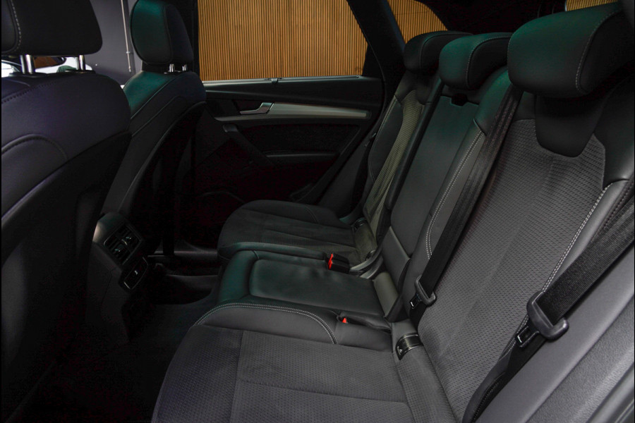 Audi Q5 55 TFSI e PlugIn S-Line Panodak Virtual Leer B&O PDC Navi Elektra. achterklep Leer Climate voor en achter 360° Zwarte binnenhemel Camera 20” LM velgen BTW auto