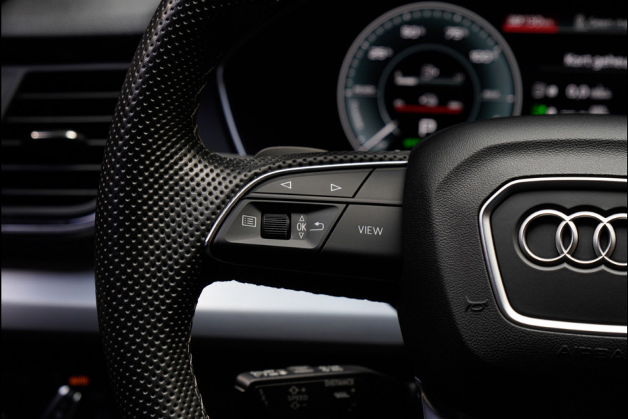 Audi Q5 55 TFSI e PlugIn S-Line Panodak Virtual Leer B&O PDC Navi Elektra. achterklep Leer Climate voor en achter 360° Zwarte binnenhemel Camera 20” LM velgen BTW auto