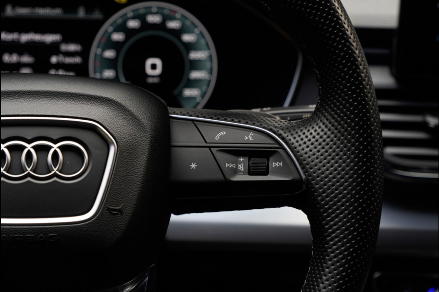 Audi Q5 55 TFSI e PlugIn S-Line Panodak Virtual Leer B&O PDC Navi Elektra. achterklep Leer Climate voor en achter 360° Zwarte binnenhemel Camera 20” LM velgen BTW auto