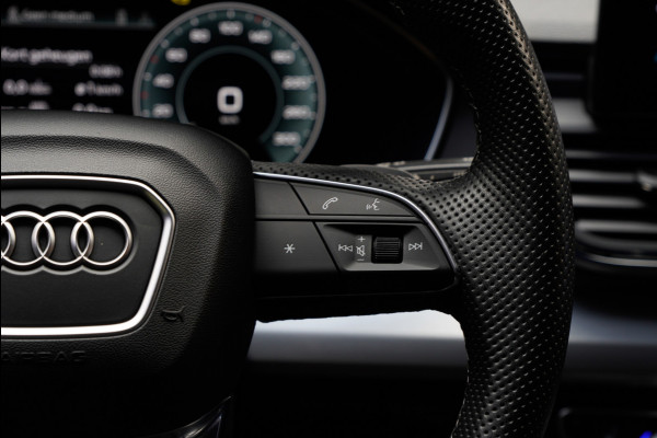 Audi Q5 55 TFSI e PlugIn S-Line Panodak Virtual Leer B&O PDC Navi Elektra. achterklep Leer Climate voor en achter 360° Zwarte binnenhemel Camera 20” LM velgen BTW auto