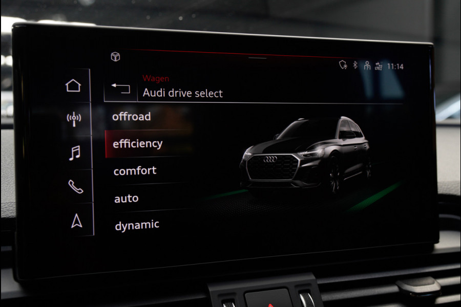 Audi Q5 55 TFSI e PlugIn S-Line Panodak Virtual Leer B&O PDC Navi Elektra. achterklep Leer Climate voor en achter 360° Zwarte binnenhemel Camera 20” LM velgen BTW auto