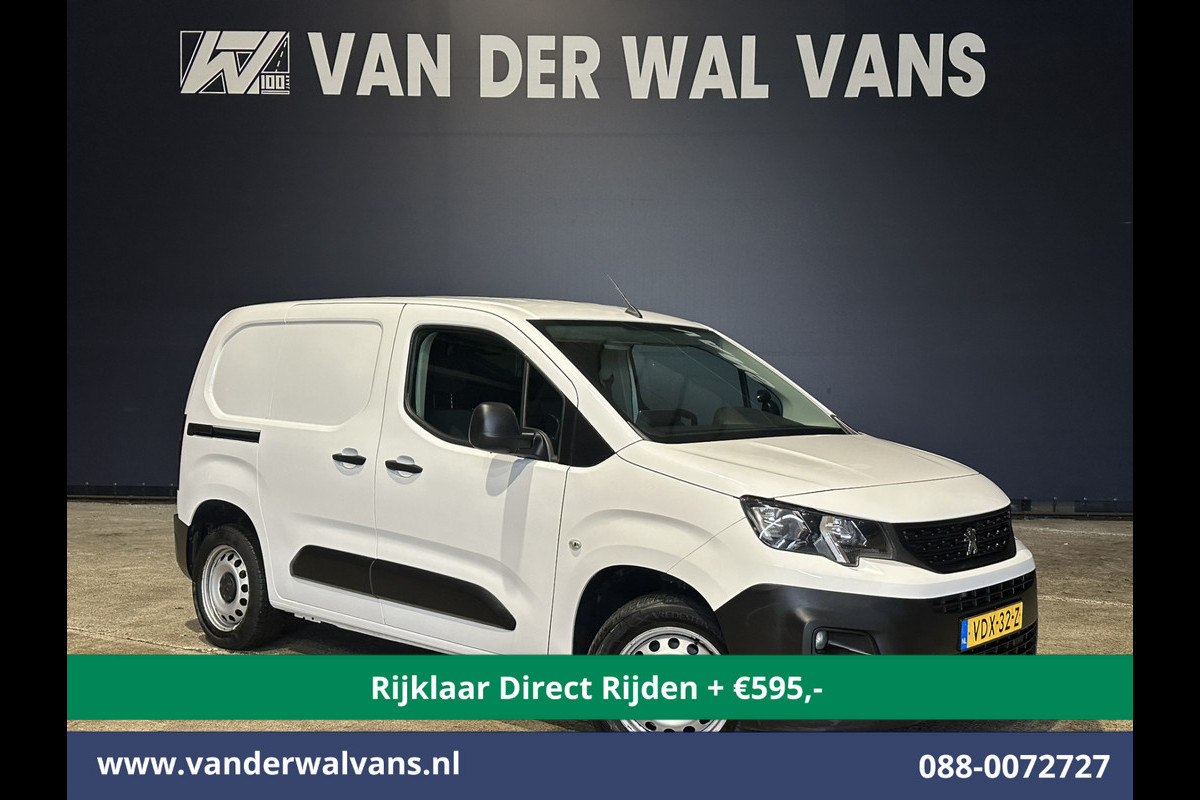 Peugeot Partner 1.5 BlueHDI 102pk L1H1 inrichting Euro6 *Rijklaar Direct Rijden* Airco | Camera | Navigatie | Apple Carplay Trekhaak, Cruisecontrol, Android Auto, Parkeersensoren