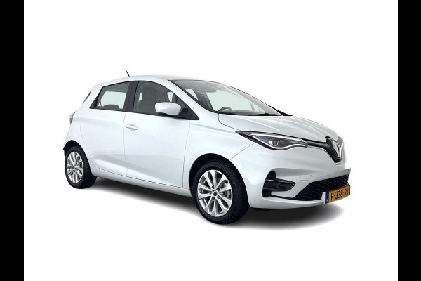 Renault ZOE R110 Life 52 kWh (Owned-Battery) [ 3-Fase-22kW ] {SOH-86%} Aut. *HEATPUMP | FULL-LED | LEATHER-FABRIC | DIGI-COCKPIT | CAMERA | NAVI-FULLMAP | DAB+ | KEYLESS | HEATED-COMFORTSEATS | LANE-ASSIST | 16''ALU*