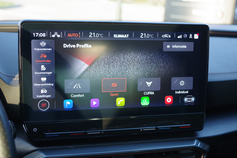 CUPRA Leon Sportstourer 1.4 e-Hybrid VZ 245 PK Performance PHEV, Leder, Panoramadak, Stuur-Startknop, Camera, Memory