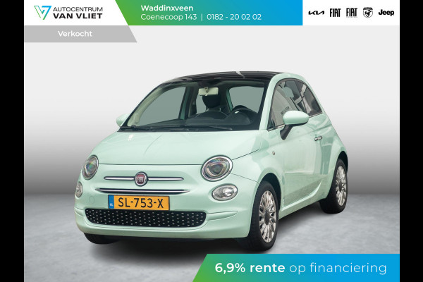 Fiat 500 1.2 Lounge | Panoramadak | Apple carplay/Android auto | Airco | Cruise Controle