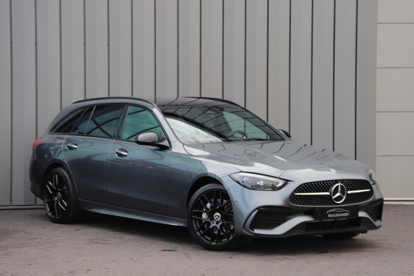 Mercedes-Benz C-Klasse 300e AMG | 313PK | Head-up | Keyless-go | Sfeerverlichting | Memory | Pano | Leder | Standkachel | Trekhaak | 2022.