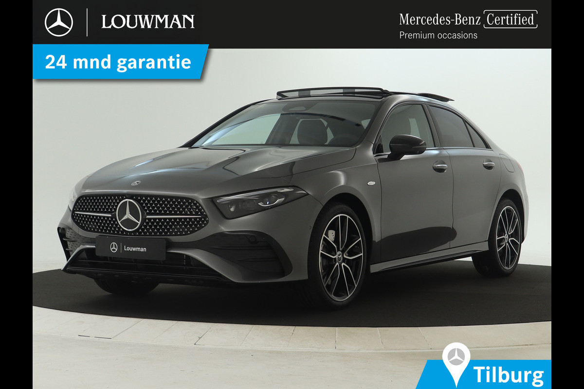 Mercedes-Benz A-Klasse 250 e Business Solution AMG | AMG Line Plus pakket | Trekhaak | Nightpakket  | 360°-camera | Dodehoekassistent | Antidiefstalpakket  | Inclusief 24 maanden Mercedes-Benz Certified garantie voor Europa.