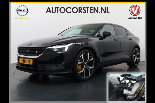 Polestar 2 PERFORMANCE LR AWD Soh 91% 78kWh Adap.Cruise Panoramadak Harman&Kardon® Leder-Alcantara Navi Ecc Apple Carplay Android Auto 360° SOH 91% 4WD Stuur-Stoel-Achterbankverwarming Elek.Achterklep Privacy Glas Lmv 20" Led Dodehoekdetectie Rijstrooksensor Wifi 1e Eigenaar Origineel Nederlandse Auto