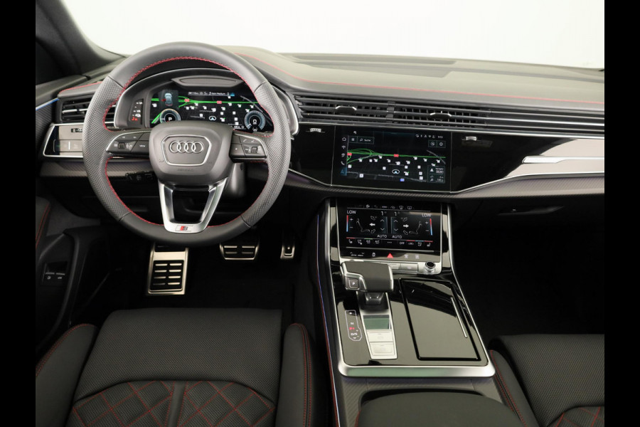 Audi Q8 60 TFSI e quattro Pro Line S Competition 490pk | Panoramadak | HUD | 4 wielbesturing | Stoel ventilatie en massage | Verlengde garantie | 23 inch Lichtmetalen velgen