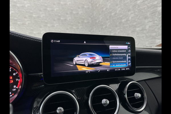 Mercedes-Benz C-Klasse Coupé 63 S AMG | Keramisch | Schaalstoelen | Carbon | AMG Driver's Package | Aero-Pakket | Panorama | Burmester | Multi-Beam LED | Memory | ACC | Rij-Assistentie Pakket | Keyless-Go | Sfeerverlichting | Carplay |