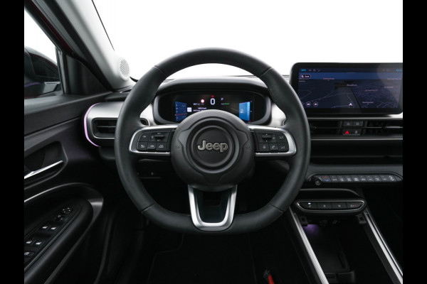 Jeep Avenger Summit 54 kWh [ 3-Fase ] {SOH-95%} (INCL-BTW) *HEATPUMP | LEATHER-MICROFIBRE | FULL-LED | ADAPTIVE-CRUISE | BLIND-SPOT | CAMERA | DIGI-COCKPIT | NAVI-FULLMAP | HEATED-COMFORTSEATS | ECC | AMBIENT-LIGHT | PDC | CARPLAY | CRUISE