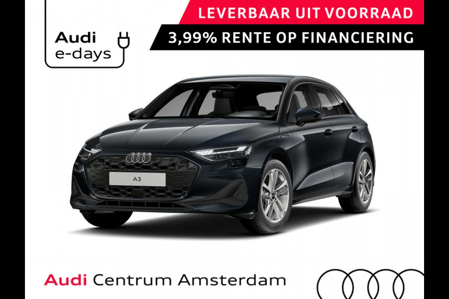 Audi A3 Sportback Pro Line 40 TFSI e 204 pk | Assis.pak Driving+Parking plus | Led v+a, dyna. knipper. achter | Sportstoelen zwarte stof | Stoelverwarming voor |