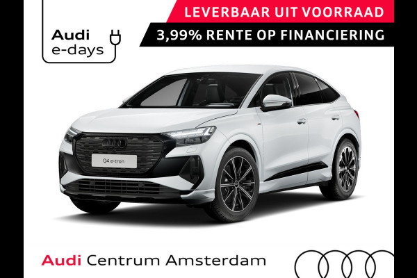 Audi Q4 Sportback e-tron 45 S edition Competition 82 kWh 286 pk | Assistentiepakket plus | Trekhaak | Ambient lichtpakket | Optiekpakket zwart plus |