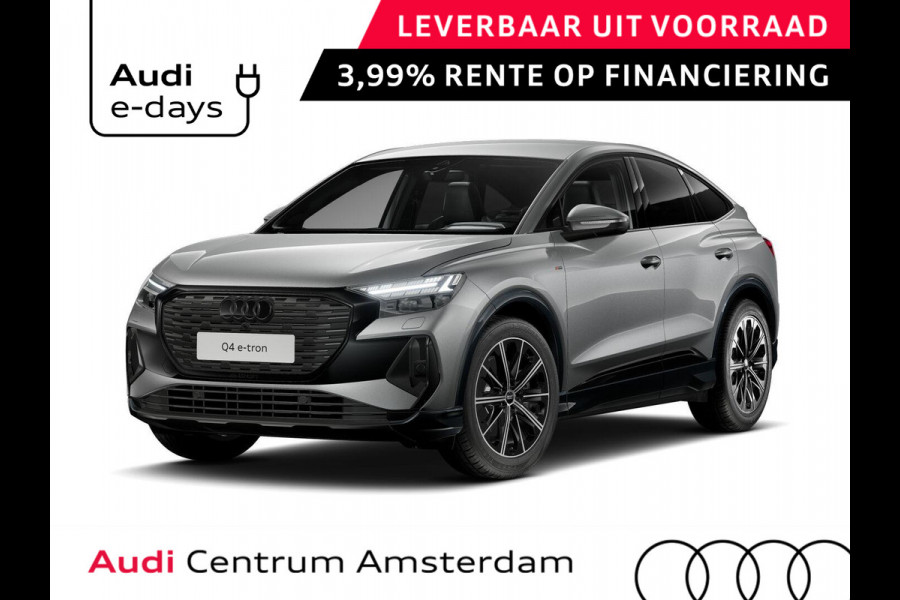 Audi Q4 Sportback e-tron 45 S edition Competition 82 kWh 286 pk | Assistentiepakket plus | Trekhaak | Ambient lichtpakket | Optiekpakket zwart plus |