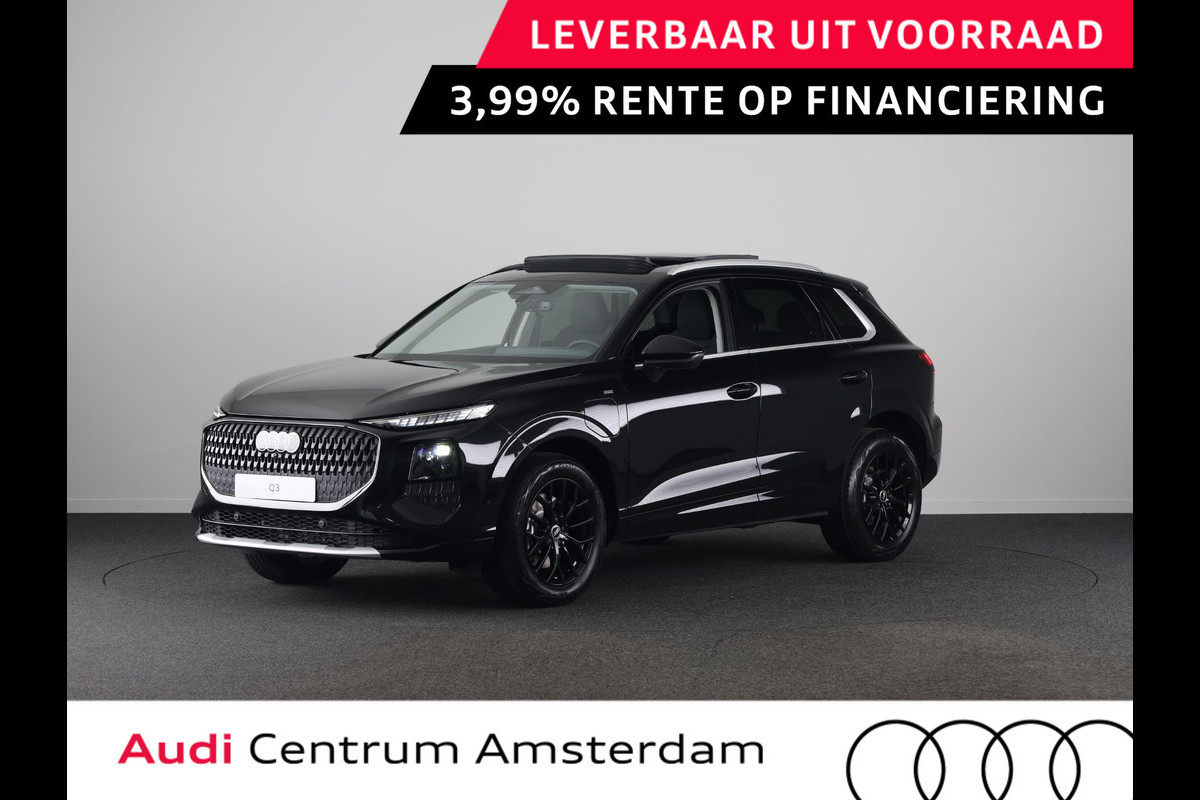 Audi Q3 Advanced edition e-hybrid 272 pk | Techniekpakket plus | Glazen panoramadak | Ambiente lichtpakket | Verwarmbaar stuurwiel |