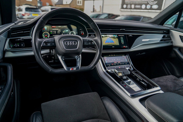 Audi Q7 55 TFSI e quattro Pro Line S | SOH 98,2% | Dubbel S-line | Elektrisch trekhaak | Luchtvering | Camera | Audi Pre Sense