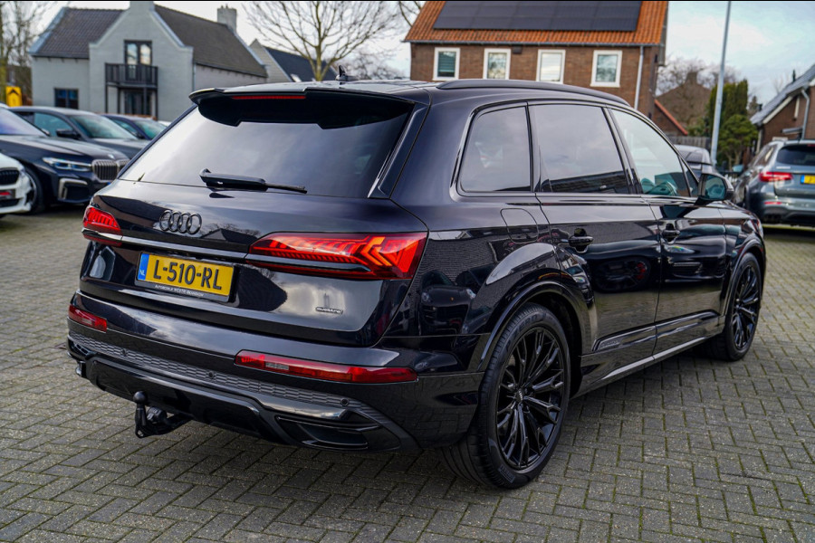 Audi Q7 55 TFSI e quattro Pro Line S | SOH 98,2% | Dubbel S-line | Elektrisch trekhaak | Luchtvering | Camera | Audi Pre Sense