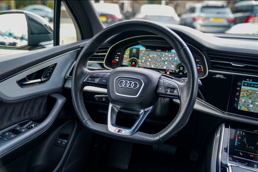 Audi Q7 55 TFSI e quattro Pro Line S | SOH 98,2% | Dubbel S-line | Elektrisch trekhaak | Luchtvering | Camera | Audi Pre Sense