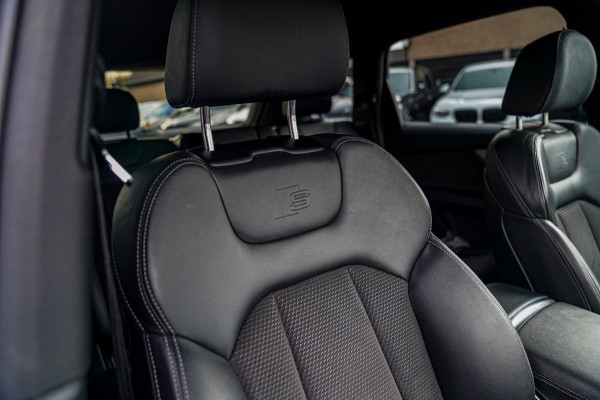 Audi Q7 55 TFSI e quattro Pro Line S | SOH 98,2% | Dubbel S-line | Elektrisch trekhaak | Luchtvering | Camera | Audi Pre Sense