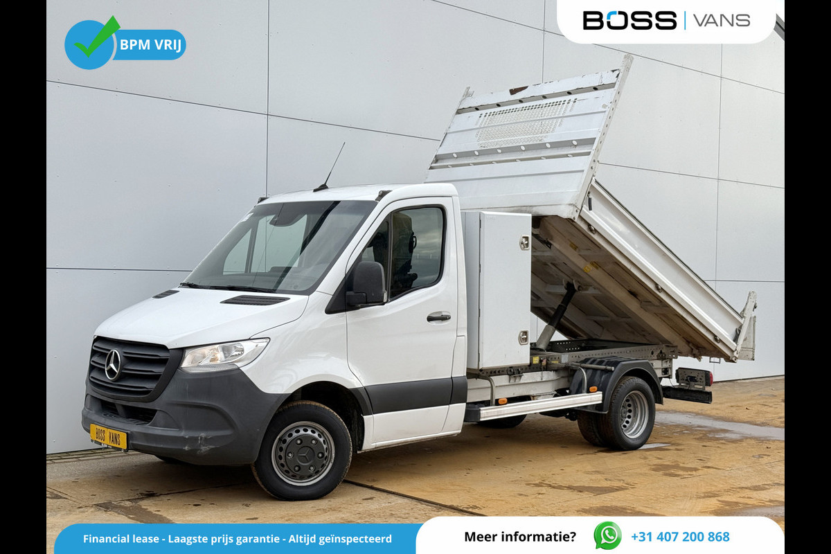 Mercedes-Benz Sprinter 514 2.2 CDI Automaat Kipper Dubbellucht 3.5t Trekhaak Benne Tipper Climate Control Cruise Control Carplay