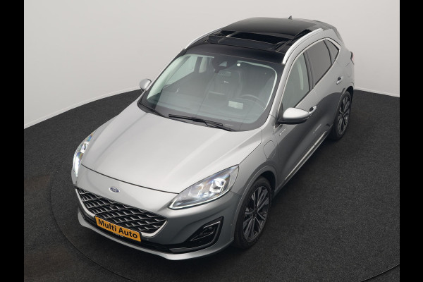 Ford Kuga 2.5 Vignale Plug In Hybrid 225pk Dealer O.H. PHEV | Trekhaak Afn. | Panodak | Head Up | 360 Camera | Bang & Olufsen | Lederen Sportstoelen Memory & Verwarmd | Keyless | Stuur Verwarmd | Blis | Virtual | Navigatie | DAB |