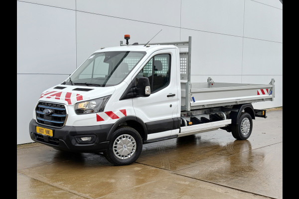 Ford E-Transit 68kWh Kipper Elektrisch 75kWh 334KM WLTP Snelladen Tipper Benne Climate Control Cruise Control Apple Carplay Stoelverwarming Navigatie Camera