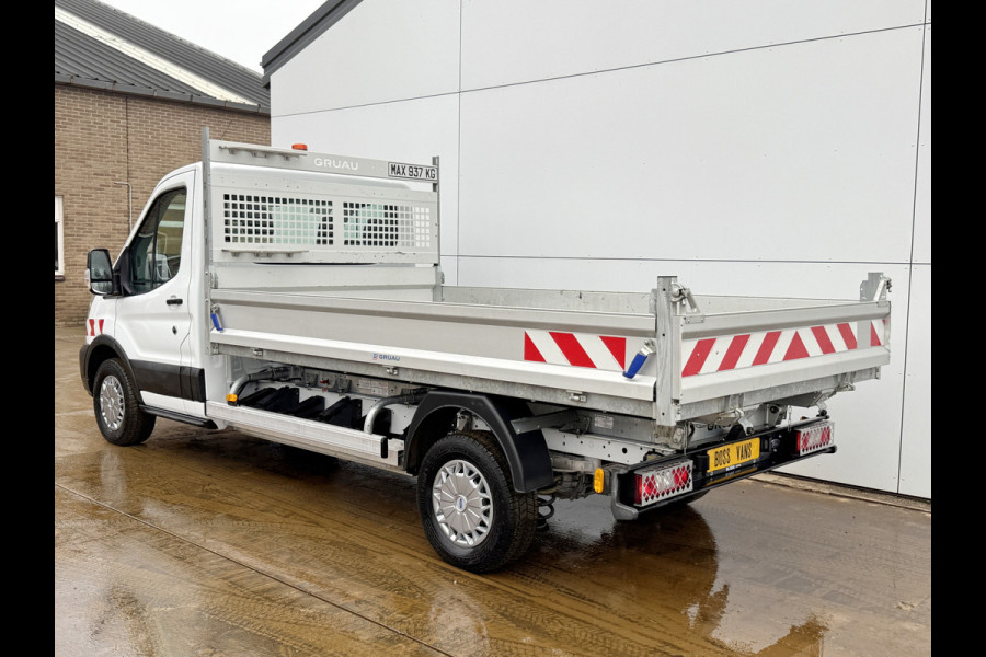 Ford E-Transit 68kWh Kipper Elektrisch 75kWh 334KM WLTP Snelladen Tipper Benne Climate Control Cruise Control Apple Carplay Stoelverwarming Navigatie Camera