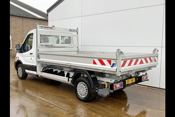 Ford E-Transit 68kWh Kipper Elektrisch 75kWh 334KM WLTP Snelladen Tipper Benne Climate Control Cruise Control Apple Carplay Stoelverwarming Navigatie Camera
