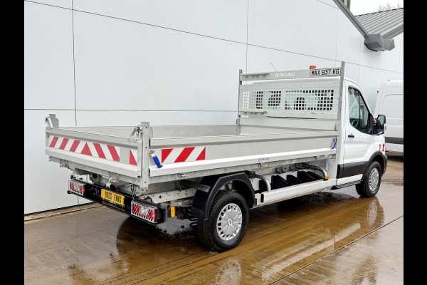 Ford E-Transit 68kWh Kipper Elektrisch 75kWh 334KM WLTP Snelladen Tipper Benne Climate Control Cruise Control Apple Carplay Stoelverwarming Navigatie Camera