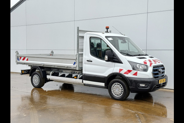 Ford E-Transit 68kWh Kipper Elektrisch 75kWh 334KM WLTP Snelladen Tipper Benne Climate Control Cruise Control Apple Carplay Stoelverwarming Navigatie Camera