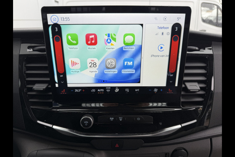 Ford E-Transit 68kWh Kipper Elektrisch 75kWh 334KM WLTP Snelladen Tipper Benne Climate Control Cruise Control Apple Carplay Stoelverwarming Navigatie Camera