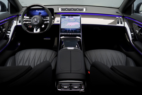 Mercedes-Benz S-Klasse AMG 63 S E Performance Aut9 | 802pk | Carbon | Achterasbesturing | Distronic+ | Airmatic | Stoelventilatie | Panoramadak | Vlakkenverwarming | Digital Light | Nappa Leder | Burmester |