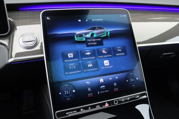Mercedes-Benz S-Klasse AMG 63 S E Performance Aut9 | 802pk | Carbon | Achterasbesturing | Distronic+ | Airmatic | Stoelventilatie | Panoramadak | Vlakkenverwarming | Digital Light | Nappa Leder | Burmester |