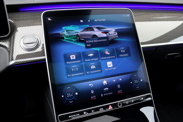 Mercedes-Benz S-Klasse AMG 63 S E Performance Aut9 | 802pk | Carbon | Achterasbesturing | Distronic+ | Airmatic | Stoelventilatie | Panoramadak | Vlakkenverwarming | Digital Light | Nappa Leder | Burmester |